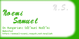 noemi samuel business card